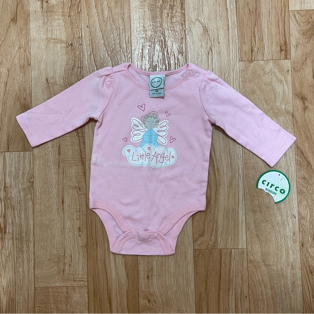 Circo‎ Pink 'Little Angel' Bodysuit Size 3 Months Offers